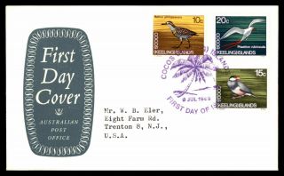 Mayfairstamps Cocos Islands 1969 Birds 3 Values First Day Cover Wwb24311