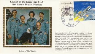 1984 51 - A Discovery Launch & Return Ksc,  Colorano Cachet
