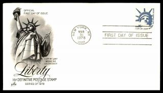 Mayfairstamps Us Fdc 1978 Statue Of Liberty Art Craft First Day Cover Wwb_62725