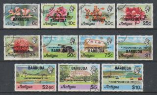 Barbuda - 1981,  Independence Set - F/u - Sg 587/97