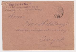 Austria - Hungary - 1916 Ww 1 Cover Tabori Postahivatal 23 Rated 20 By Rainer