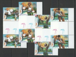 C223 Vanuatu Sport Olympic Games Sydney 2000 Michel 13 Euro Gutter 2set Mnh