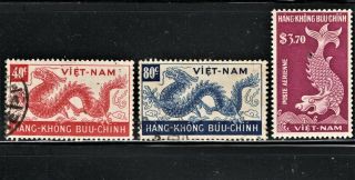 Hick Girl Stamp - Vietnam Stamp Sc C5,  7,  9 1952 Snake S841