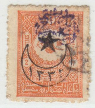 Syria 1919 - 1920 Arabian Government 2 Piastres Scott 62 Turkey