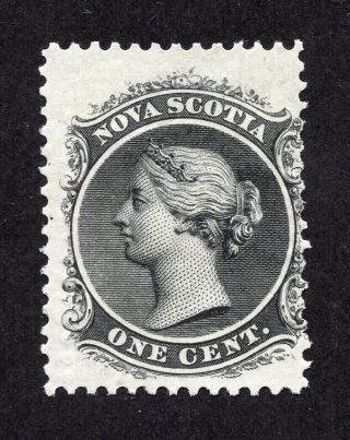 Nova Scotia 8 1 Cent Black Queen Victoria Issue Mh