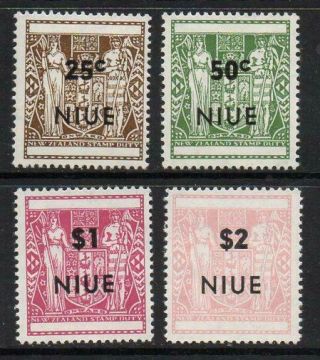 Niue 1967 Set Of 4 M.  With Gum Looking No Hidden Faults