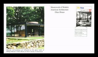 Dr Jim Stamps Us Glass House Modern Architecture Masterwork Fdc Cover