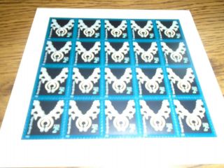 Navajo Jewelry,  Sheet Of 20 2 Cent Postage Stamps,