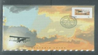 Singapore 100 Years Of First Airmail,  Label On Fdc
