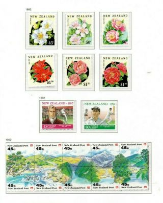 A Fantastic Zealand 1992 Page With Two Miniature Sheets