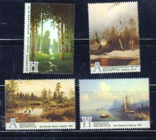 Belarus 2018 Mi.  1247 - 50 Paintings Set Of 4 Stamps Mnh Cat.  Euro 5.  00