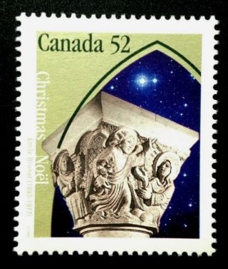 Canada 1586 Mnh,  Christmas Capital Sculptures - The Annunciation Stamp 1995