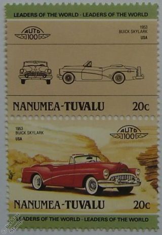 1953 Buick Skylark Car Stamps (leaders Of The World / Auto 100)