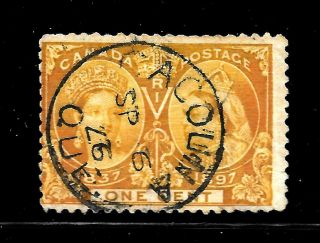 Hick Girl Stamp - Canada Sc 51 Queen Victoria Jubilee Issue 1897 Y2872