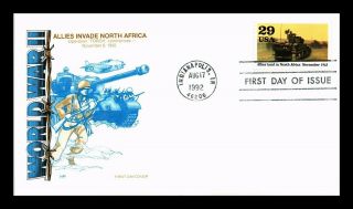 Dr Jim Stamps Us World War Ii Allies Invade North Africa Fdc Farnum Cover