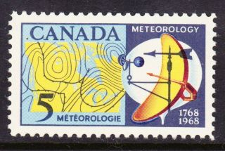 Canada No 479,  Meteorology: Weather Map & Instruments,  Nh