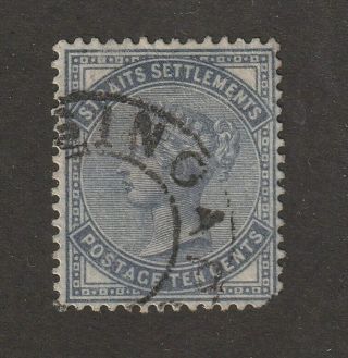 Straits Settlements Stamp 39,  1882 Qv,  Wmk.  1,  Cv $80