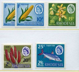 Rhodesia 1967 Dual Currency Selection Mnh