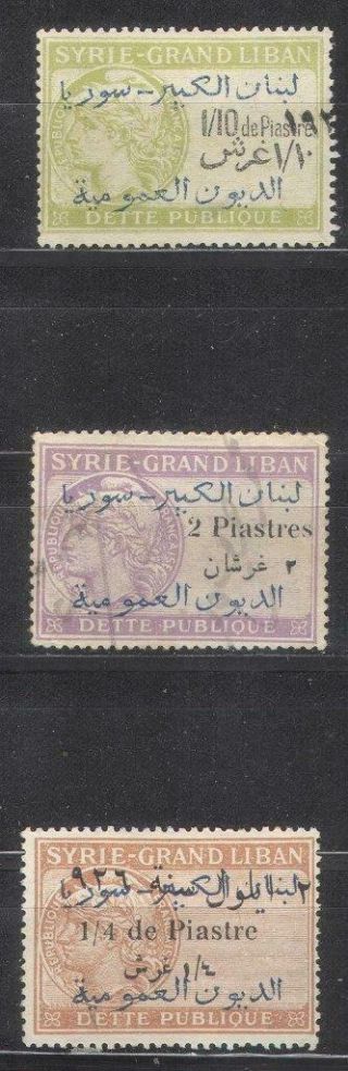 France Colonies Syria Lebanon Revenues Fiscal Syrie - Grand Liban