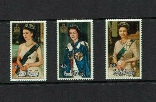 Cook Islands: 1986 60th Birthday Of Queen Elizabeth Ii,  Mnh Set