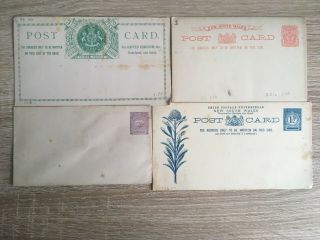 Postal History Australian South Wales 4 Items Of Postal Stationery
