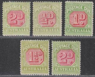 Australia 1922 - 30 Kgv Postage Due Set To 2d / Sg D91 - D94
