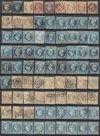France Napoleon And Xeres 150 Old Stamps Lot 3