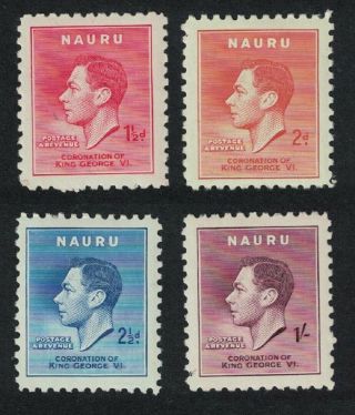 Nauru George Vi Coronation 4v D1 Sg 44 - 47