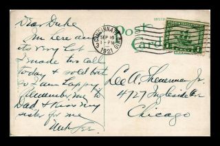 Dr Jim Stamps Us Cincinnati Ohio Scott 548 On Postcard 1921 Hotel Candy Shop