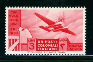 Italian Colonies Mh Selections: Scott C15 3l 50th Ann Eritrea Cv$23,