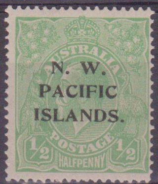 (js - 26) 1915 Png Pacific ½d Green Kgv Muh