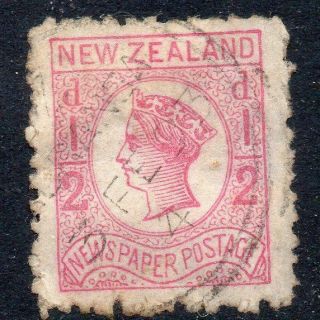 Zealand 1873 1/2d Pale Dull Rose Sg147 No Wmk P.  12.  5 Good Sg147