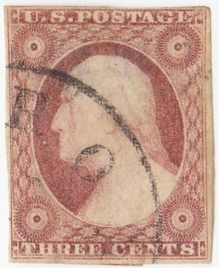 U.  S.  Stamps - Scott 11 - 1851 3c George Washington