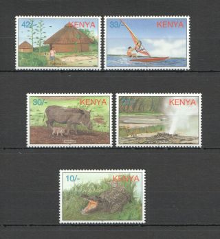 U86 1997 Kenya Fauna Wild Animals Tourism 713 - 17 Michel 5,  5 Euro Set Mnh