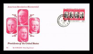 Dr Jim Stamps President Of The United States First Day Issue St Vincent Cover