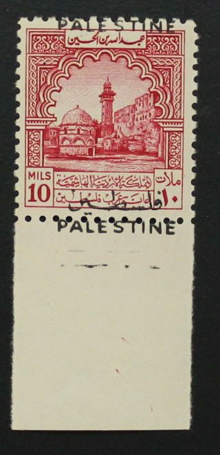 Jordan,  Palestine,  1948,  Mnh Stamp,  Overprint Error A1392