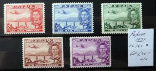 Papua 1939 G.  Vi Airmails As Described Ns135