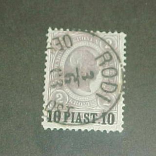 Austria Stamp Turkey Greece Rodi 1903 37
