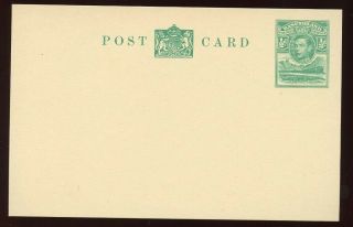 Basutoland - 1937 - Postal Stationery - 1/2d Postal Card - H&g 3