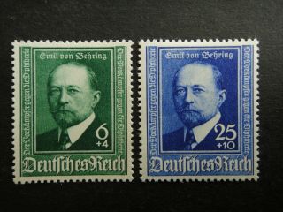 Germany Nazi 1940 Stamps Von Behring Third Reich Deutsches Reich German Deu