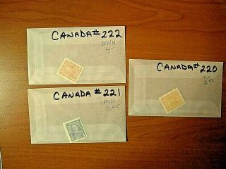 Canada Lot 2 Mh/mnh $10