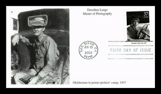 Dr Jim Stamps Us Dorothea Lange Master Of Photography Fdc Cover Mystic