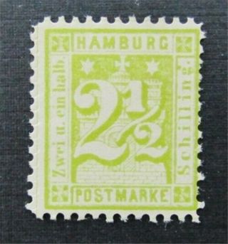 Nystamps German States Hamburg Stamp 23 Og H $130