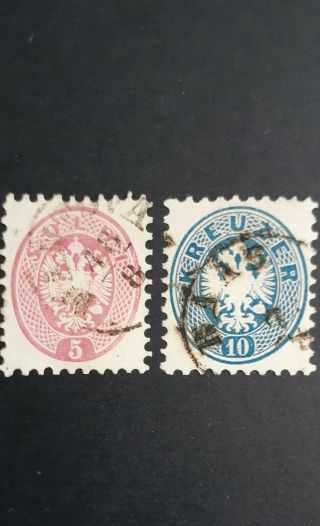 Austria 2 Great Old Stamps As Per Photo.  Very