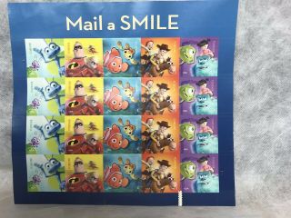 Disney Pixar Send A Hello Forever Stamps Toy Story Monsters Inc Finding Nemo