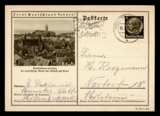 Dr Who 1937 Germany Munster Postal Card Stationery C126387