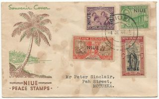 Niue - Fdc - Peace Stamps 1946