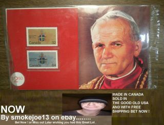 1984 - Canada 1030 & 1031 - Thematic 27 - Pope John Paul Ii Visit Age Is 35.