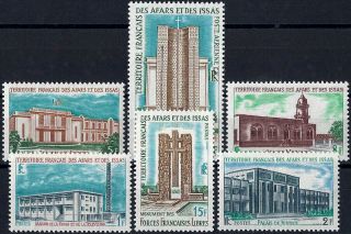 1969 " Afars And Issas " Buildings,  Compl.  Set Vf/mnh,  Cat 13,  50$ Look