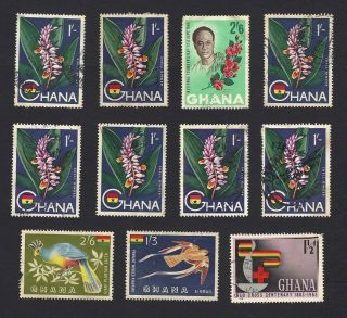 Gold Coast & Ghana Off Paper Accumulation 250,  Stamps